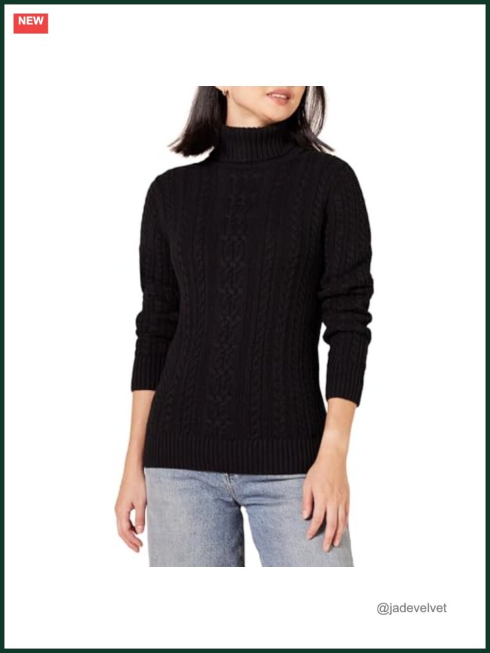 Fisherman Cable Knit Turtleneck Sweater Long Sleeve Pullover